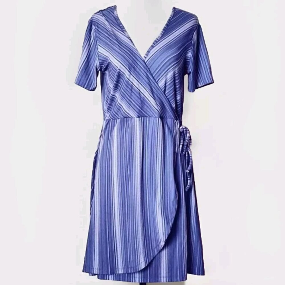 ARDENE FAUX WRAP DRESS SIZE LARGE